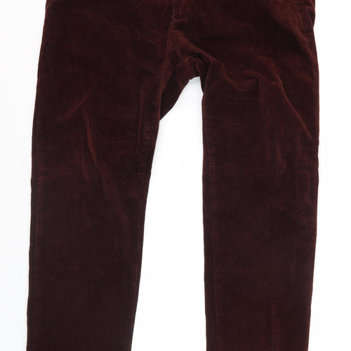 Marks and Spencer Men’s Brown Corduroy Trousers 36R