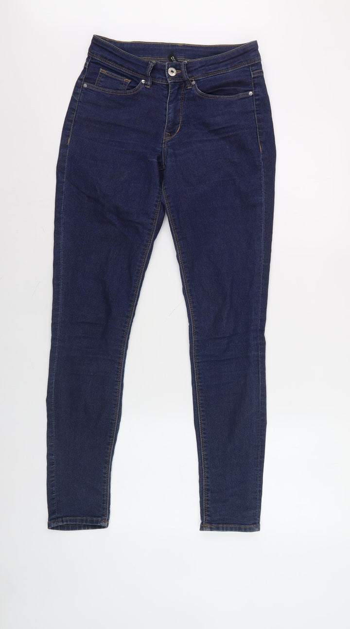 H&M Women's Blue Skinny Jeans Size 10 Denim