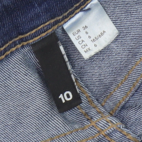 H&M Women's Blue Skinny Jeans Size 10 Denim