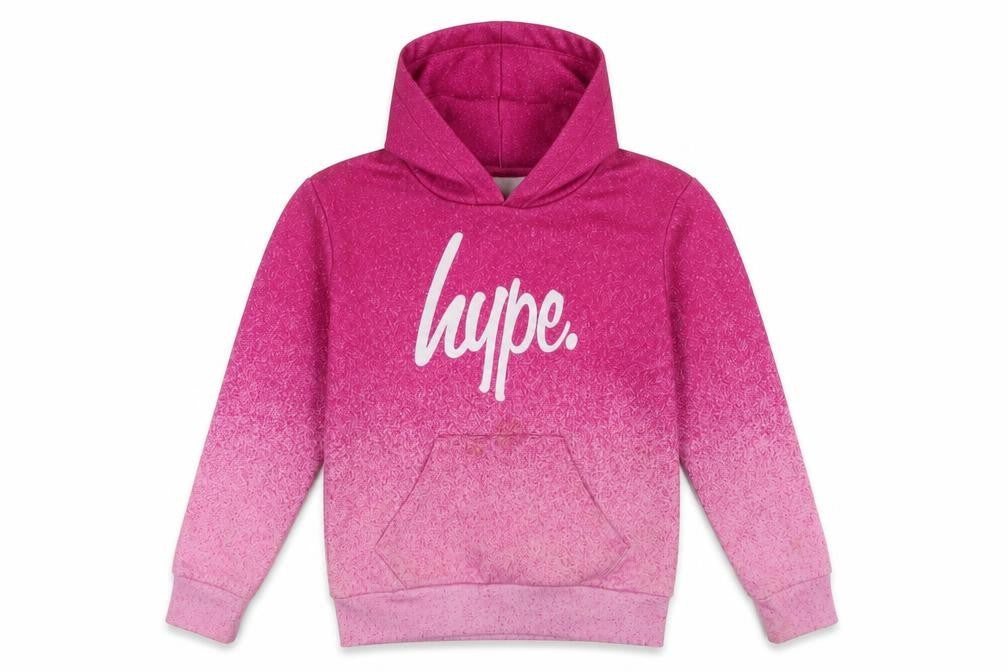 Hype Girls Pink Pullover Hoodie - 7-8 Years, Graphic Print