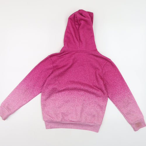 Hype Girls Pink Pullover Hoodie - 7-8 Years, Graphic Print