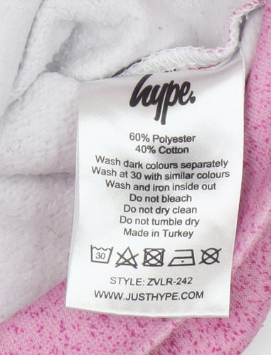Hype Girls Pink Pullover Hoodie - 7-8 Years, Graphic Print