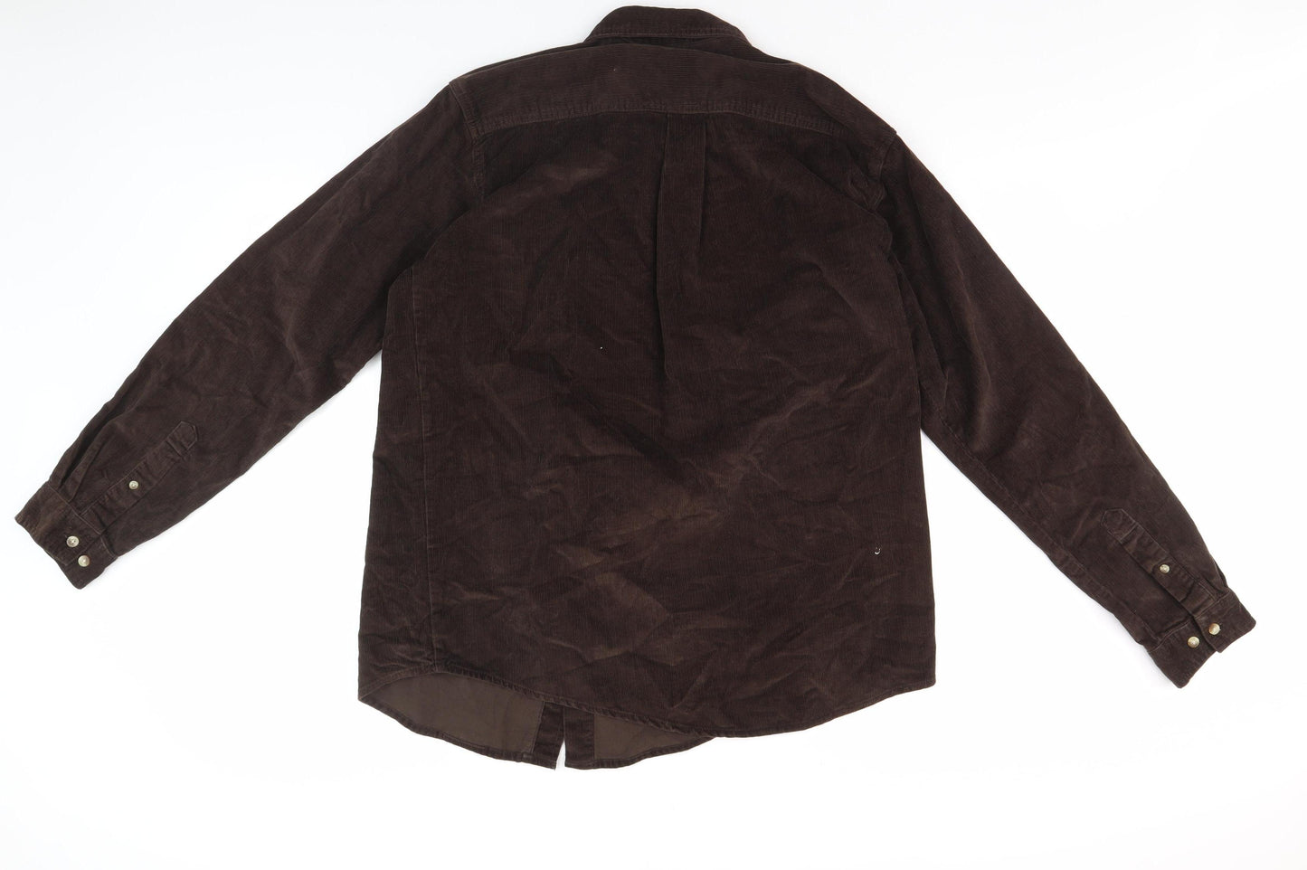 Cotton Traders Men's Brown Corduroy Shirt M