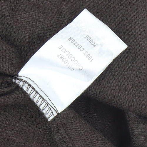 Cotton Traders Men's Brown Corduroy Shirt M