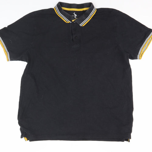 STH SHORE Men's Black Polo XL Cotton Short Sleeve