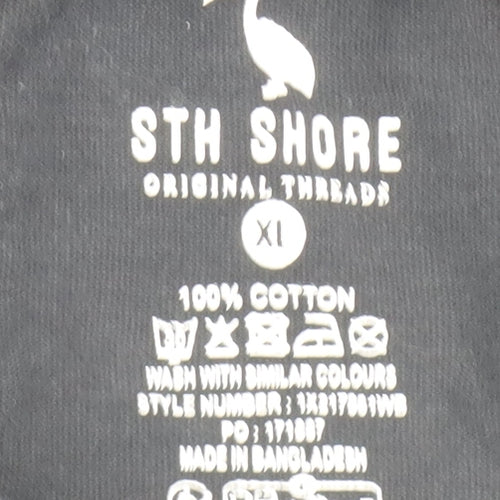 STH SHORE Men's Black Polo XL Cotton Short Sleeve