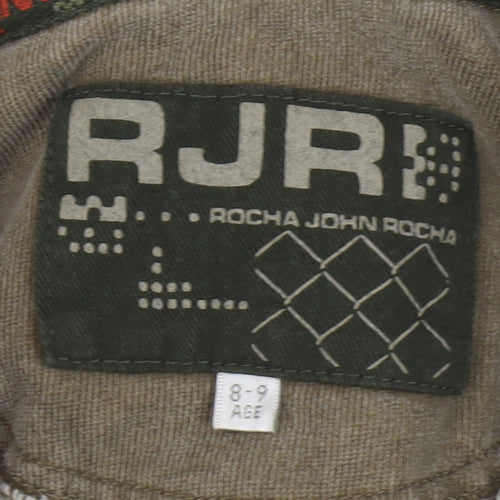 Rocha John Rocha Boys Brown Hoodie 8-9 Years Henley Style
