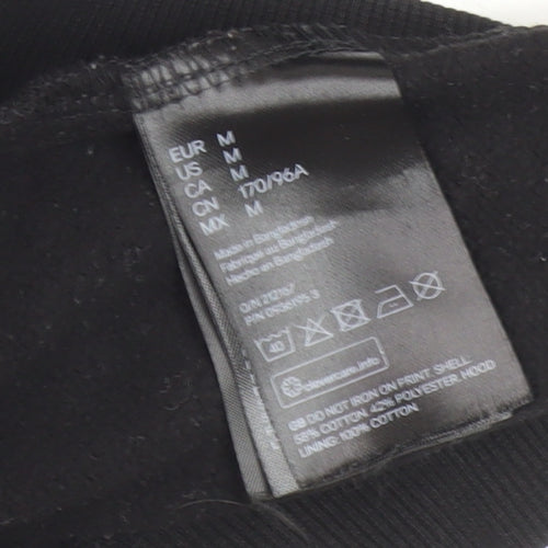 H&M Divided NASA Black Pullover Hoodie M Unisex