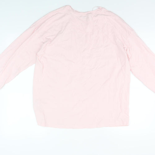 Monki Pink Long Sleeve Medium Men's T-Shirt
