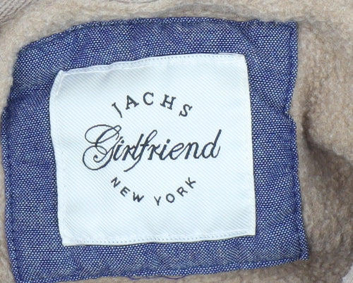 JACHS Girlfriend Beige Pullover Hoodie S Unisex