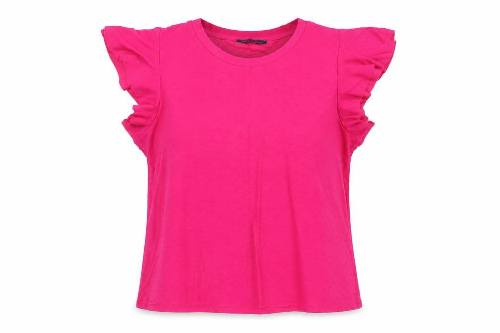Marks & Spencer Women's Pink Basic T-Shirt Size 24