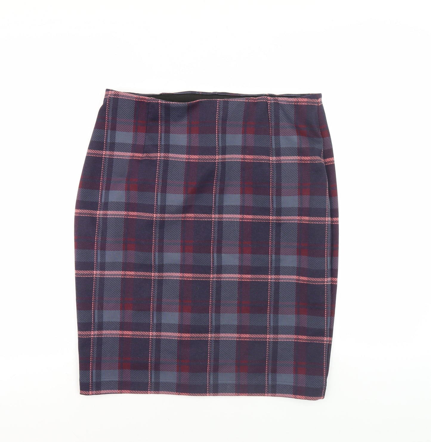 Marks and Spencer Women's Multicoloured Plaid Pencil Skirt Size 16