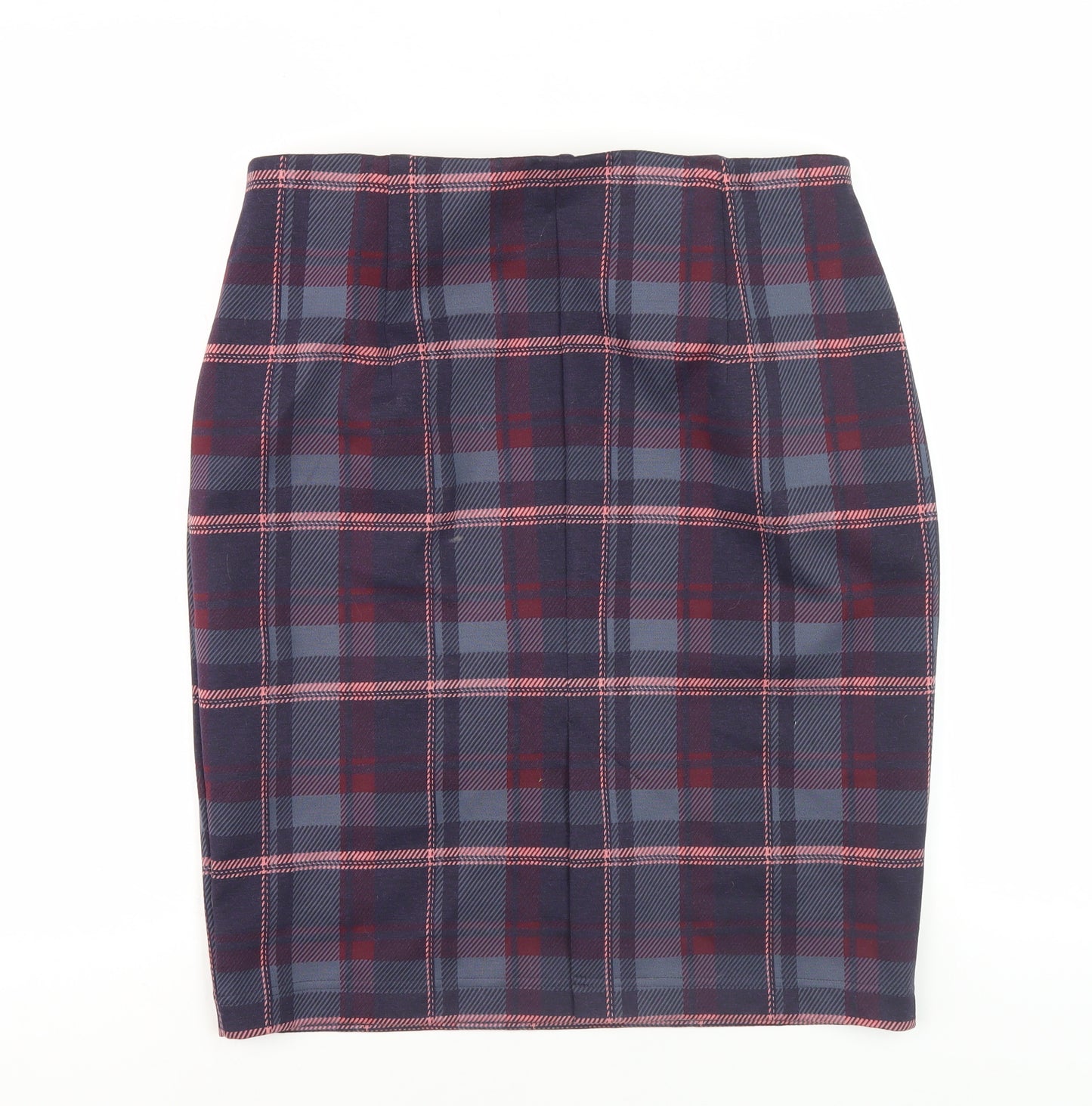 Marks and Spencer Women's Multicoloured Plaid Pencil Skirt Size 16