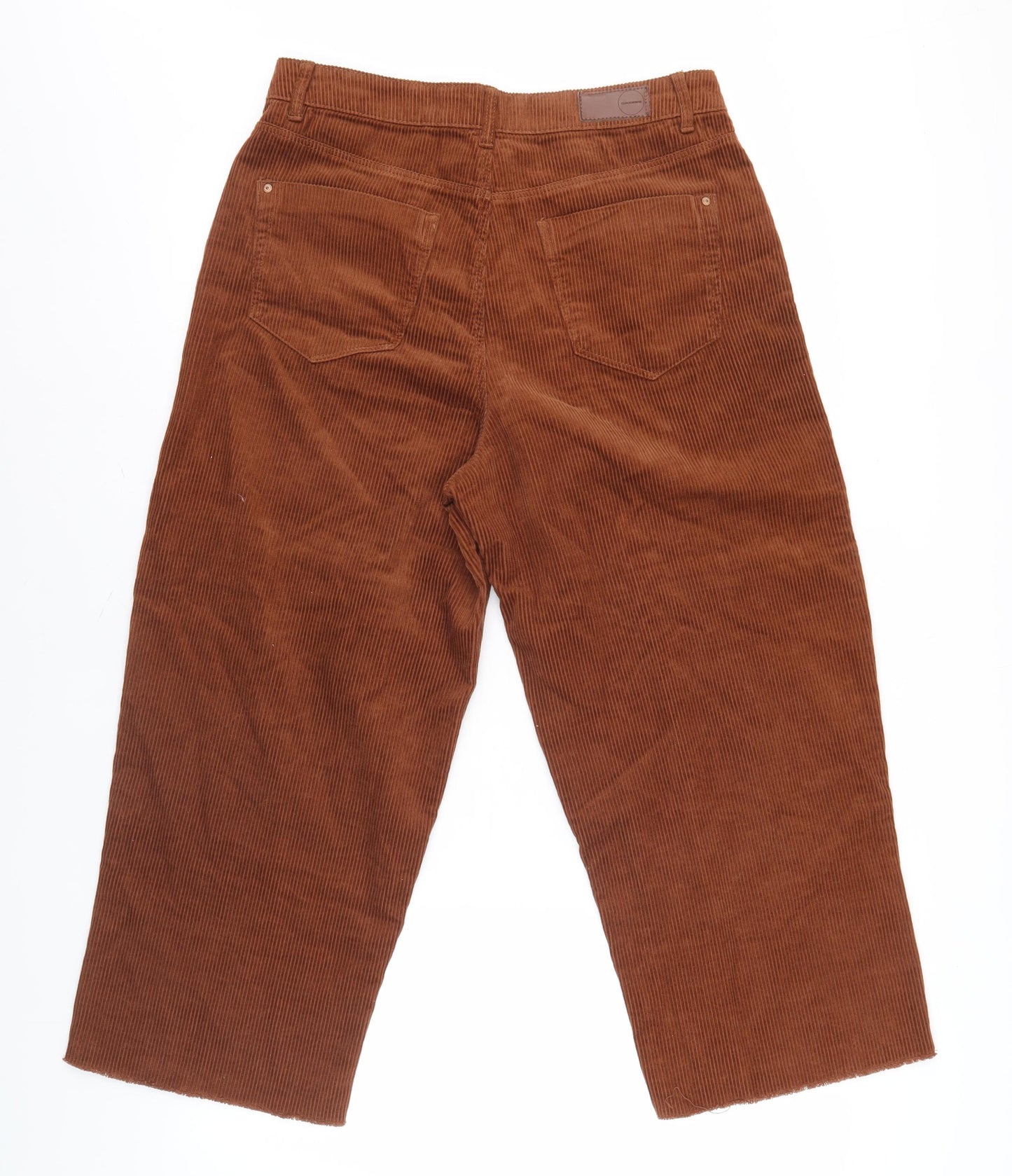 CLOCKHOUSE Men's Brown Wide-Leg Corduroy Trousers