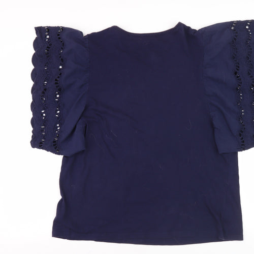 Studio Women’s Blue Cotton T-Shirt Size 16