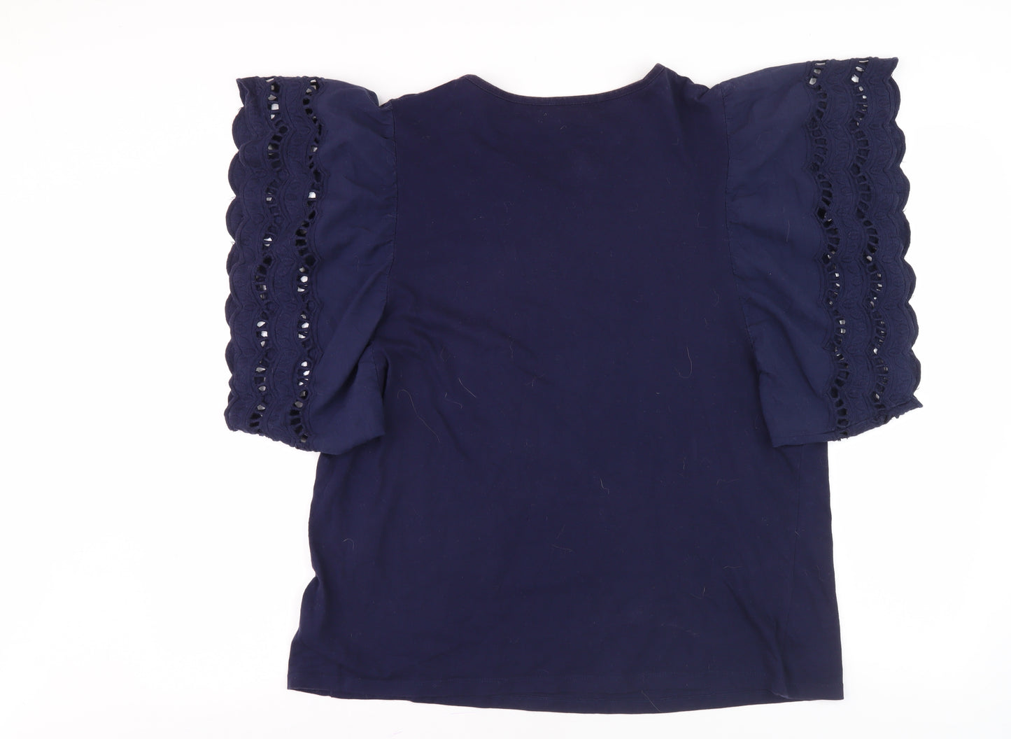 Studio Women’s Blue Cotton T-Shirt Size 16