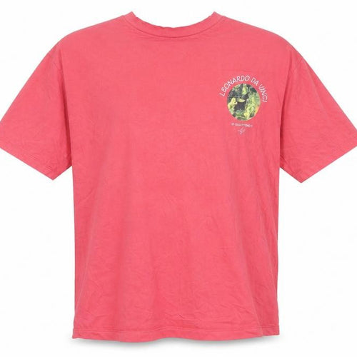 ASOS DESIGN Leonardo Da Vinci Men’s Red Art Graphic T-Shirt M