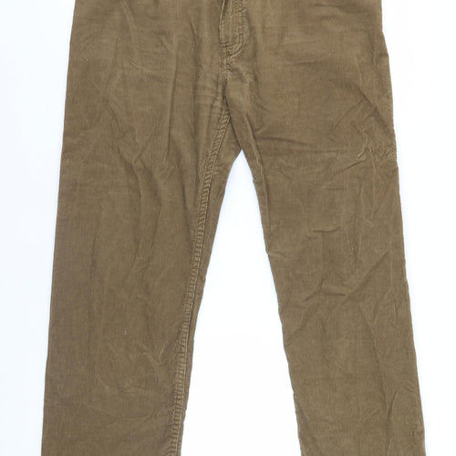 Marks & Spencer Brown Men's Corduroy Trousers 38W 29L