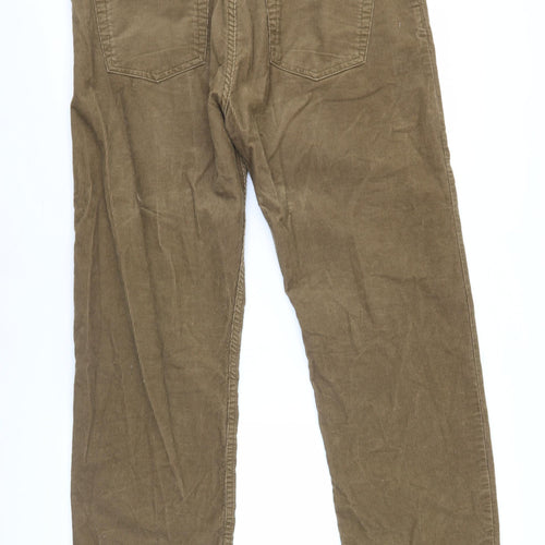 Marks & Spencer Brown Men's Corduroy Trousers 38W 29L