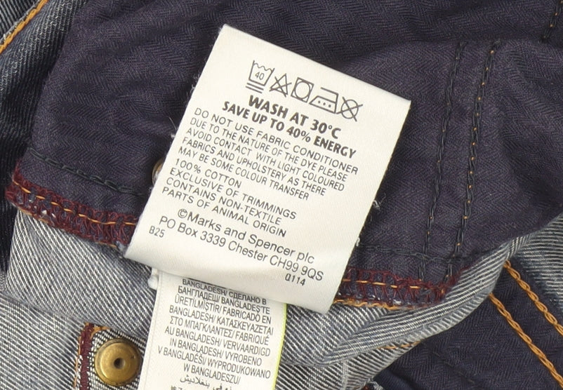 Marks and Spencer Men's Blue Jeans 34 Regular Fit