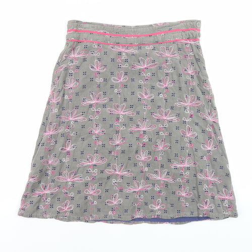 White Stuff Women's Multicoloured A-Line Skirt Size 10