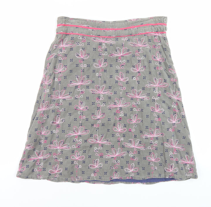 White Stuff Women's Multicoloured A-Line Skirt Size 10
