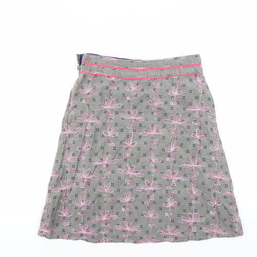 White Stuff Women's Multicoloured A-Line Skirt Size 10