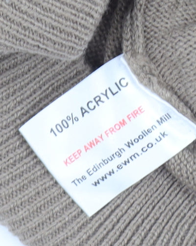 James Pringle Men's Beige V-Neck Pullover Jumper M