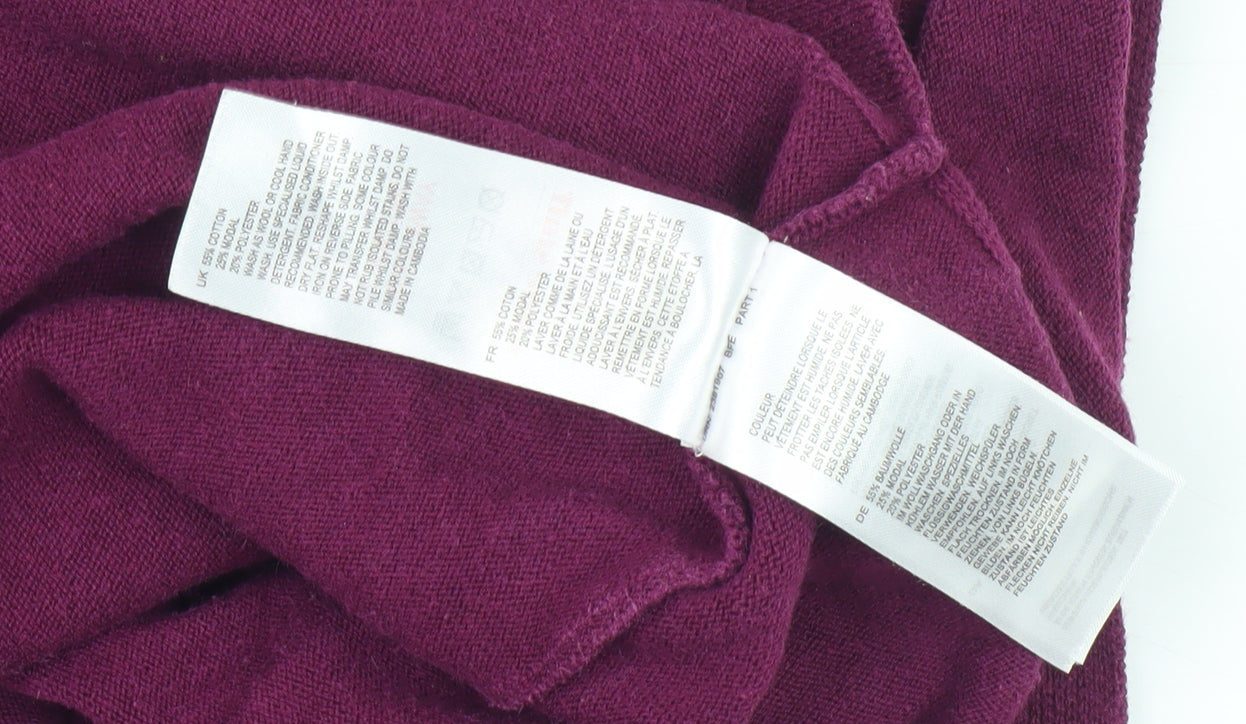 White Stuff Women's Purple Pullover Jumper, Size 14