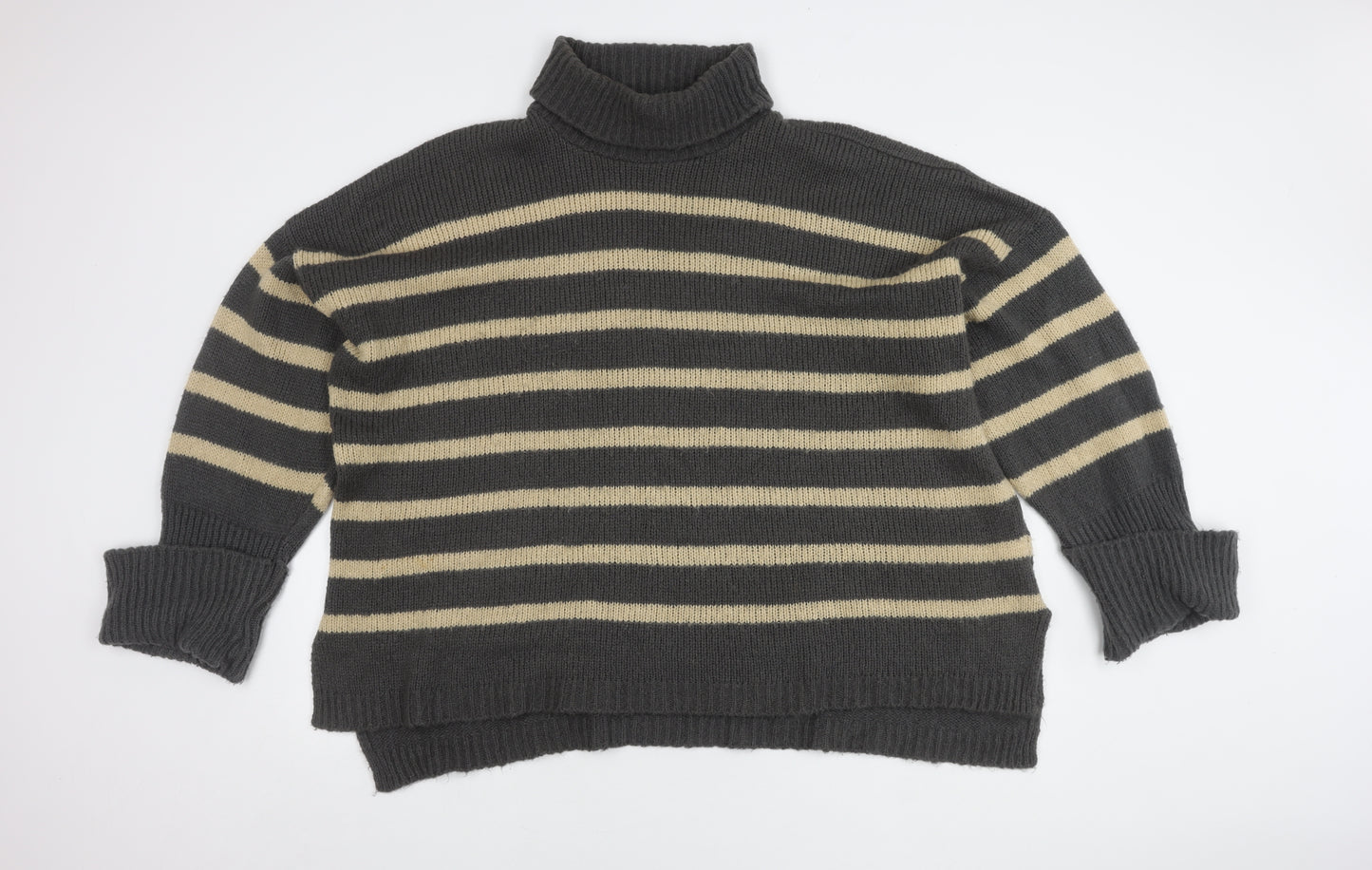 In The Style Women's Roll Neck Striped Jumper, Size 18