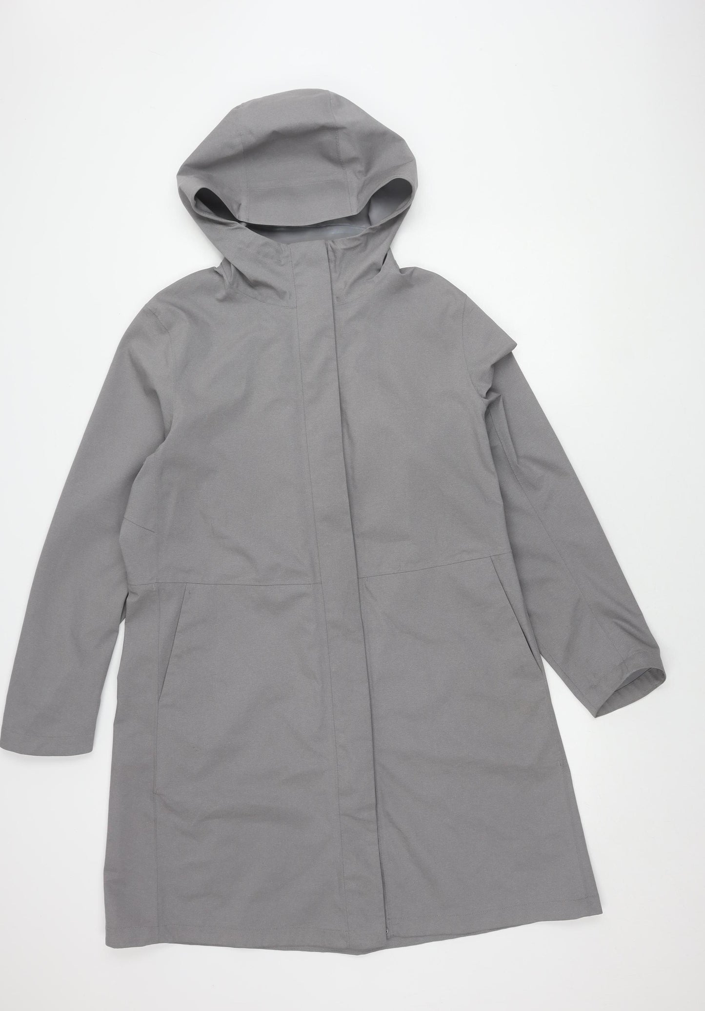 Uniqlo Unisex Grey XL Waterproof Mid-Length Jacket