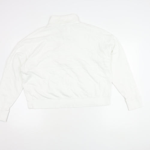 Aerie Women's White Henley Sweatshirt, Size S, Casual