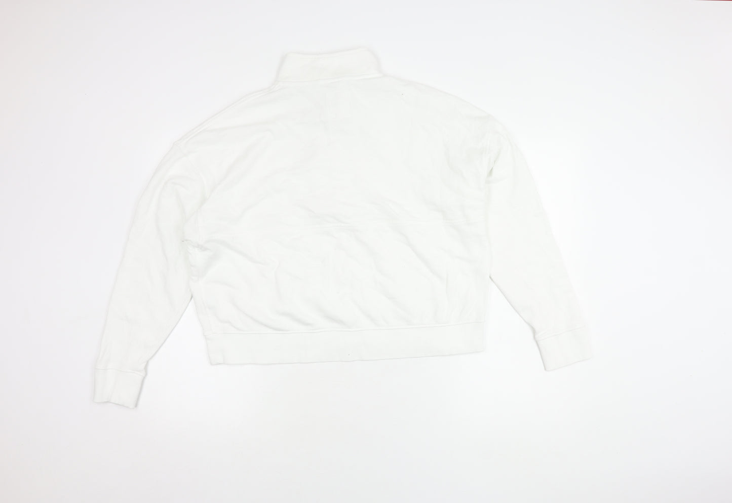 Aerie Women's White Henley Sweatshirt, Size S, Casual