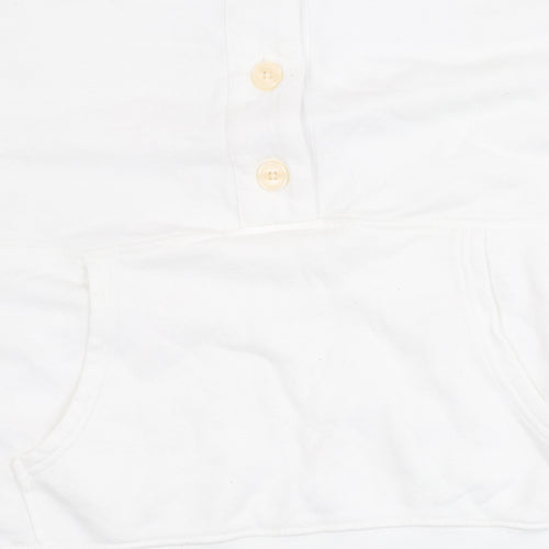 Aerie Women's White Henley Sweatshirt, Size S, Casual
