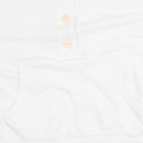 Aerie Women's White Henley Sweatshirt, Size S, Casual