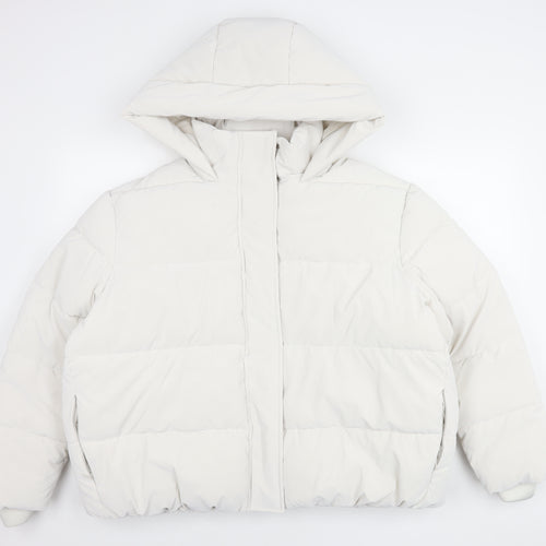 Marks and Spencer Women's Ivory Puffer Jacket Size 20