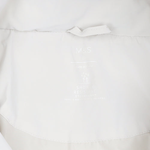 Marks and Spencer Women's Ivory Puffer Jacket Size 20