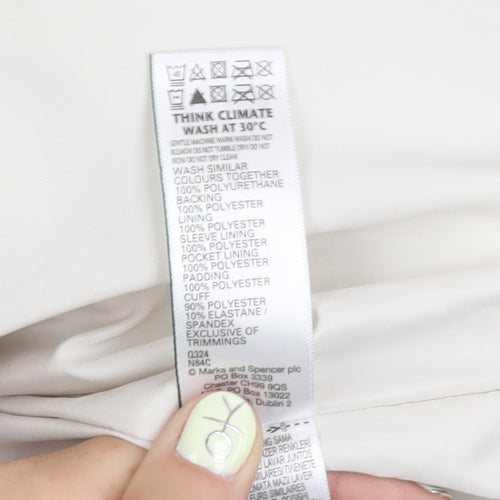Marks and Spencer Women's Ivory Puffer Jacket Size 20