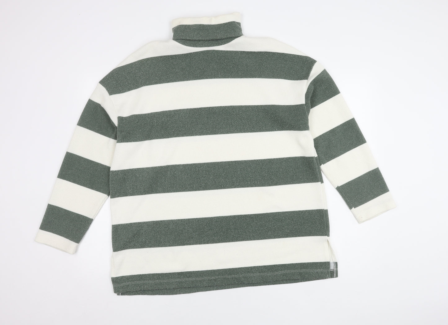 Stradivarius Women's Multicoloured Striped Pullover Jumper