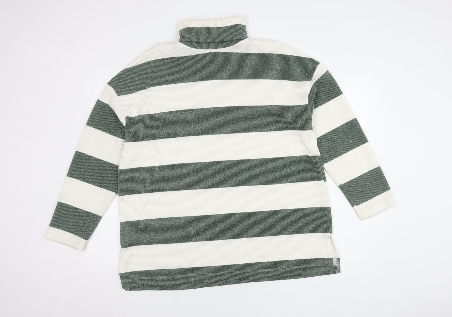 Stradivarius Women's Multicoloured Striped Pullover Jumper