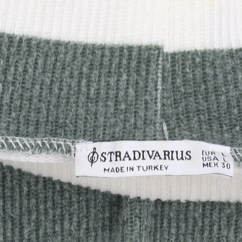 Stradivarius Women's Multicoloured Striped Pullover Jumper