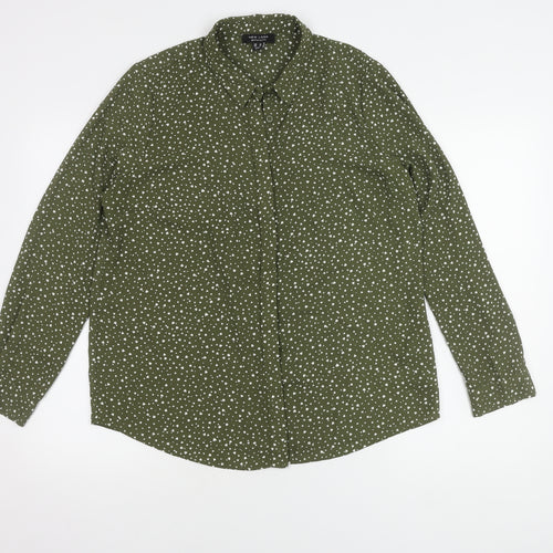 New Look Women's Green Maternity Button-Up Shirt