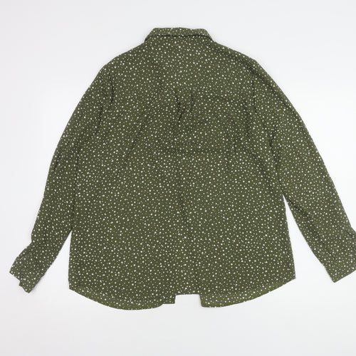 New Look Women's Green Maternity Button-Up Shirt