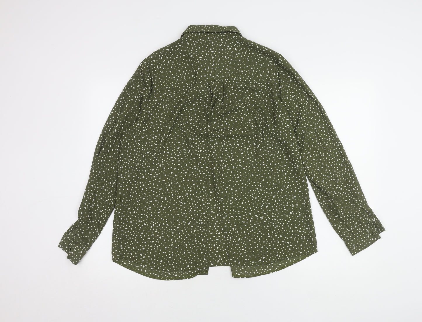 New Look Women's Green Maternity Button-Up Shirt