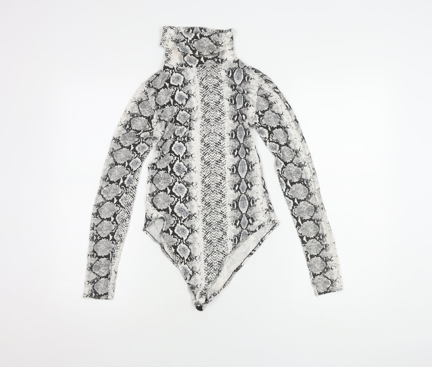 PrettyLittleThing Women's Snakeskin Long Sleeve Top