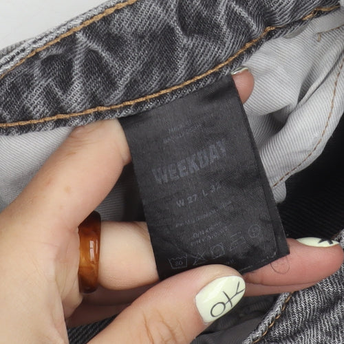 Weekday Women's Grey Straight Jeans Size 27