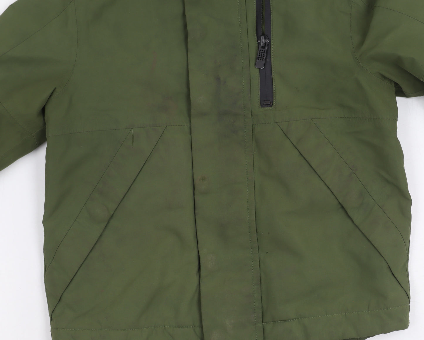 Next Boys Green Hooded Jacket, 3 Years, Zip Closure