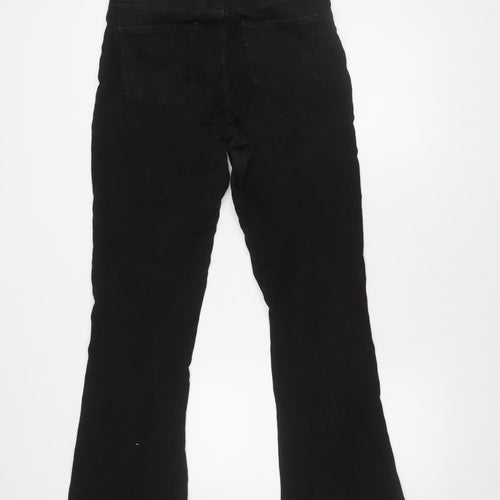Noisy May Women's Black Flared Jeans, Size UK 3, High Waist