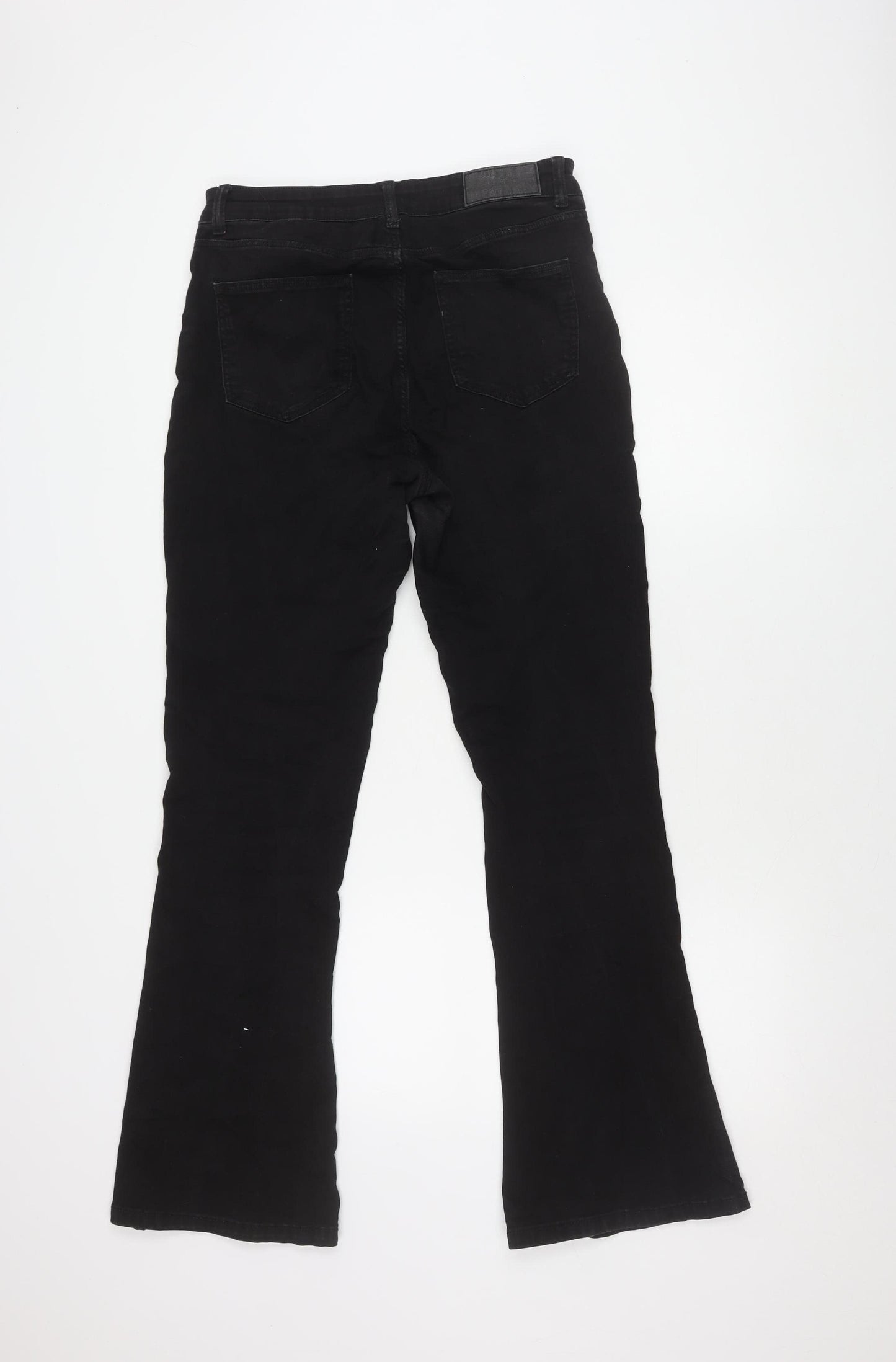 Noisy May Women's Black Flared Jeans, Size UK 3, High Waist