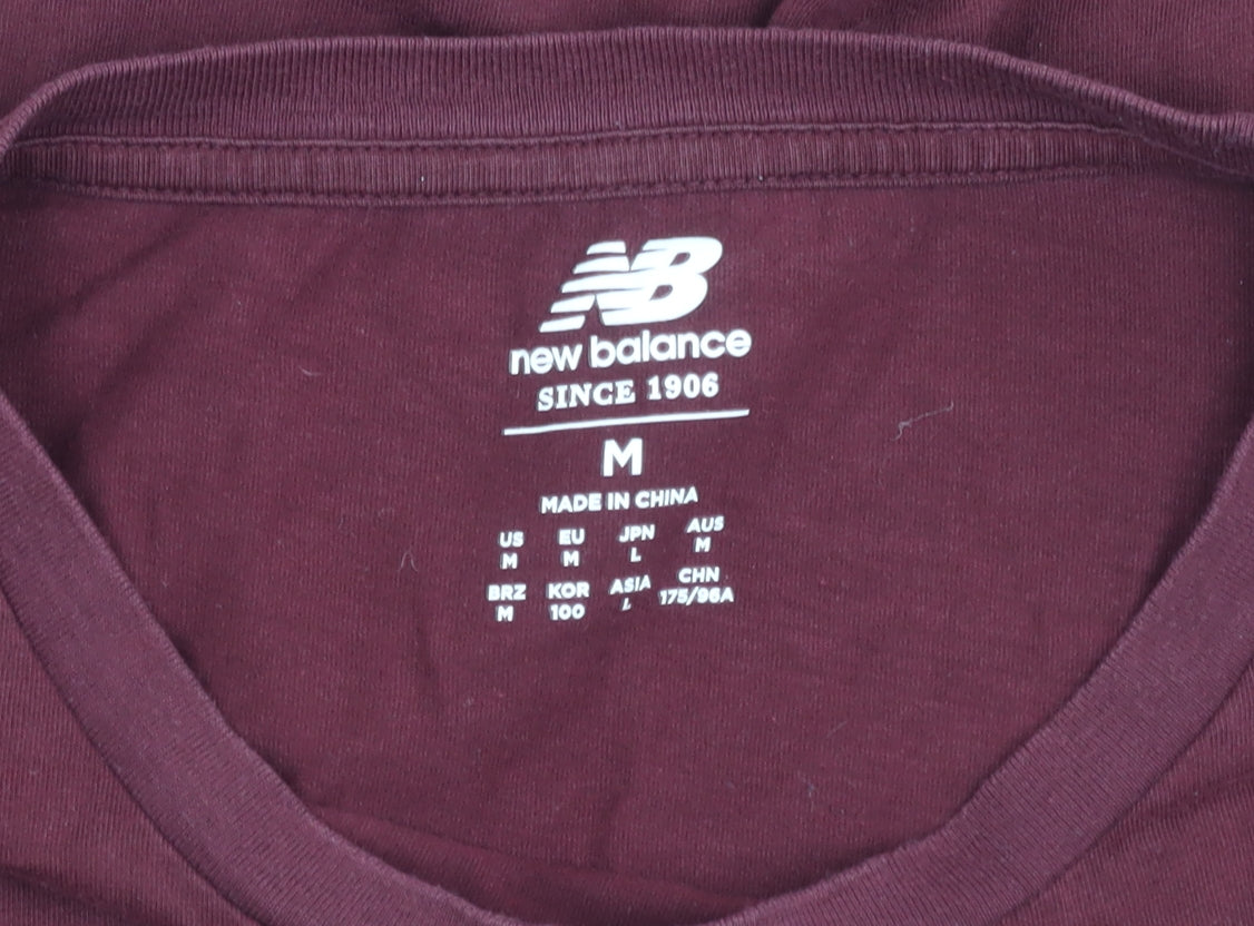 New Balance Men's Red M Short Sleeve T-Shirt